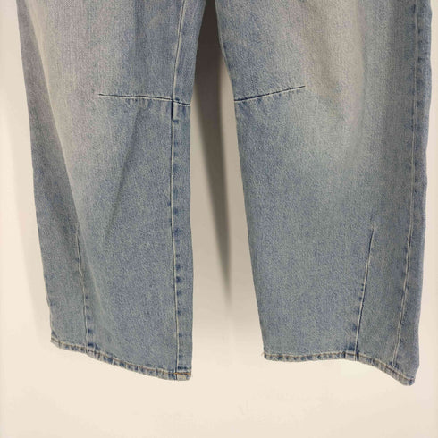 ザラ ZARA シーム デザイン ウォッシュド ワイド デニム パンツ メンズ 38