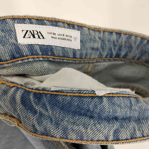 ザラ ZARA シーム デザイン ウォッシュド ワイド デニム パンツ メンズ 38