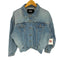 ステューシー Stussy 4th 型 クロップド ウォッシュド デニム トラッカー ジャケット レディース import:S