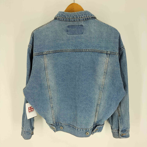 ステューシー Stussy 4th 型 クロップド ウォッシュド デニム トラッカー ジャケット レディース import:S