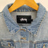 ステューシー Stussy 4th 型 クロップド ウォッシュド デニム トラッカー ジャケット レディース import:S