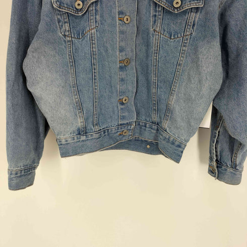 ステューシー Stussy 4th 型 クロップド ウォッシュド デニム トラッカー ジャケット レディース import:S