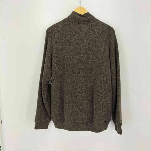 バーバリーロンドン BURBERRY LONDON シルク混 ウールチェックジップニット メンズ import:L