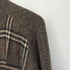 バーバリーロンドン BURBERRY LONDON シルク混 ウールチェックジップニット メンズ import:L