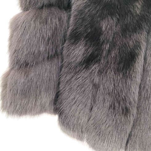 belle vison SAGA MINK 金サガ ブルーフォックス ハーフコート レディース 13