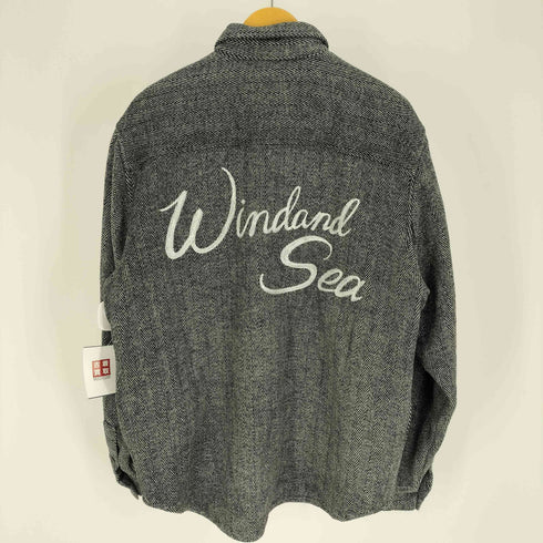 ウィンダンシー WIND AND SEA 22AW SDCL Nel tweed shirt jacket ネル ツイード シャツ ジャケット ヘリンボーン メンズ import:XL