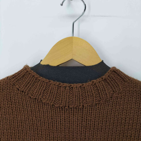 ベルンハルトウィルヘルム BERNHARD WILLHELM ウール100% ワイドクロップドニット レディース JPN:S