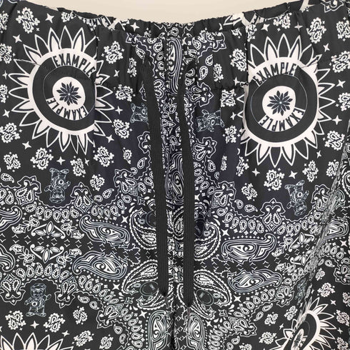 イグザンプル EXAMPLE PAISLEY PATTERN ペイズリー パターン ポリ トラック パンツ メンズ XL