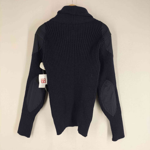 NORTH SEA CLOTHING イングランド製 ショールカラー コマンドセーター ミリタリー エルボーパッチ メンズ UK:42