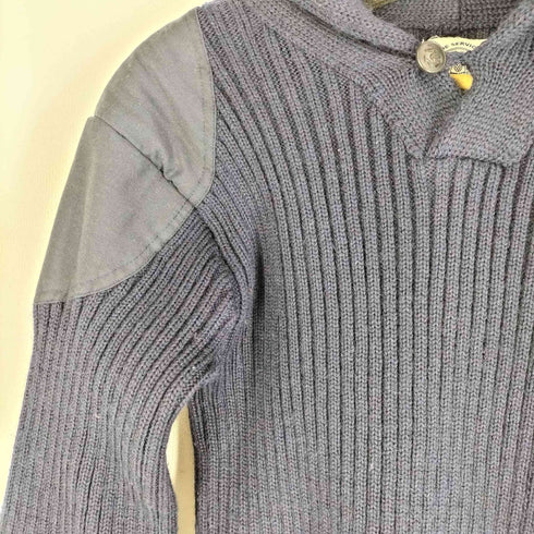 NORTH SEA CLOTHING イングランド製 ショールカラー コマンドセーター ミリタリー エルボーパッチ メンズ UK:42
