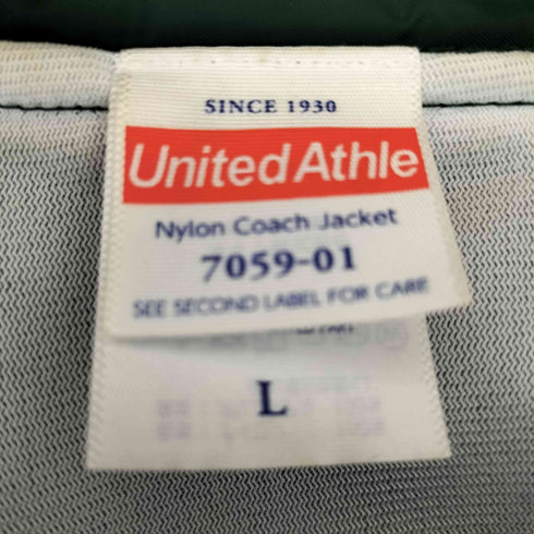 UNITED ATHLE ボディ Banshu Buddha バンシュウ ブッダ ソフビ キャラクター プリント ナイロン コーチ ジャケット メンズ import:L