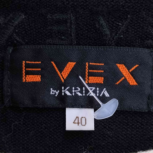 エヴェックスバイクリツィア EVEX by KRIZIA アニマル柄 ウールニット レディース 40