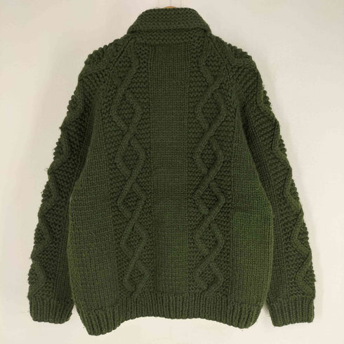 カナディアンセーター CANADIAN SWEATER カナダ製 カウチンセーターカーディガン フィッシャーマン ハンドニット ローゲージウール メンズ