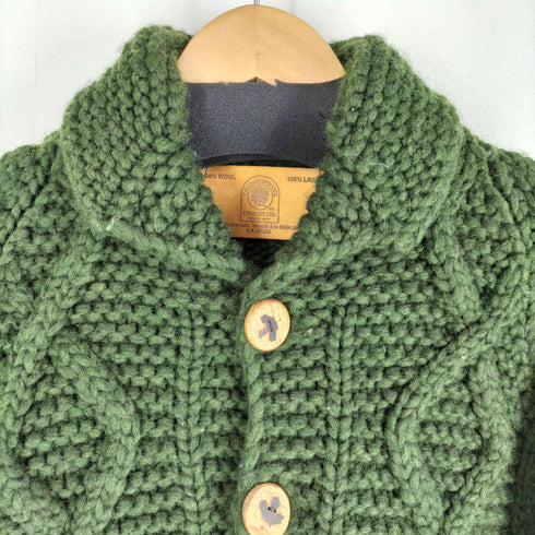 カナディアンセーター CANADIAN SWEATER カナダ製 カウチンセーターカーディガン フィッシャーマン ハンドニット ローゲージウール メンズ