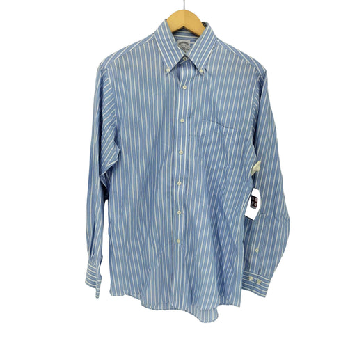 ブルックスブラザーズ 346 BROOKS BROTHERS SLIM FIT ALL COTTON ストライプBDシャツ メンズ 15-2/3