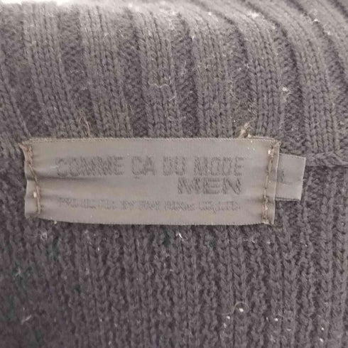 コムサデモードメン COMME CA DU MODE MEN 00s ラムレザー ダブルジップドライバーズニット メンズ JPN:L