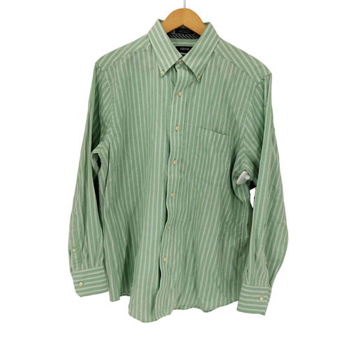 IZOD VARSITY OXFORD SLIM FIT ストライプBDシャツ メンズ 16 32/33