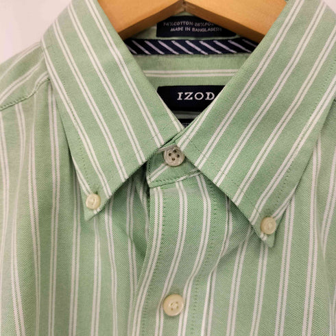 IZOD VARSITY OXFORD SLIM FIT ストライプBDシャツ メンズ 16 32/33