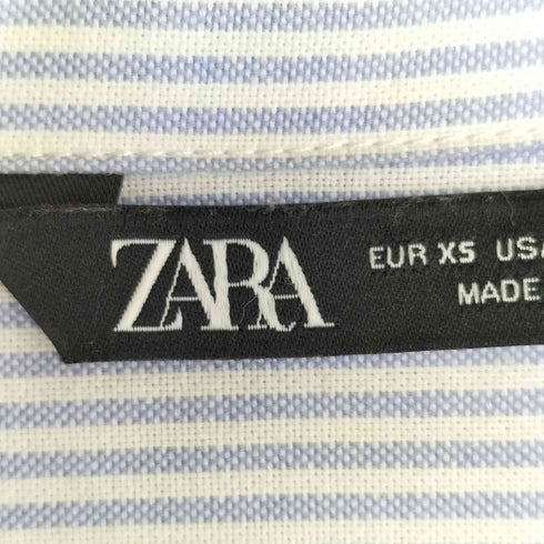 ザラ ZARA オーバーサイズ ストライプシャツ レディース import:XS