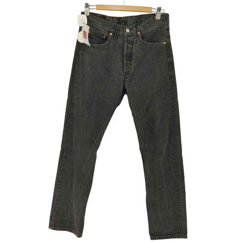 リーバイス Levis UK製 ボタン裏311刻印 501 先染め ブラック デニムパンツ メンズ 31inch