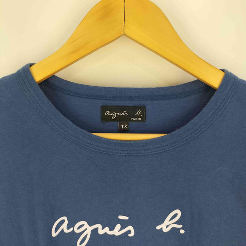 アニエスベー agnes b. PARIS ロゴプリント ロングスリーブTシャツ レディース T3