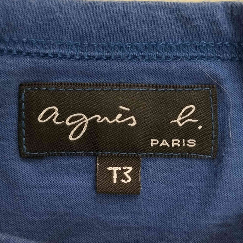 アニエスベー agnes b. PARIS ロゴプリント ロングスリーブTシャツ レディース T3