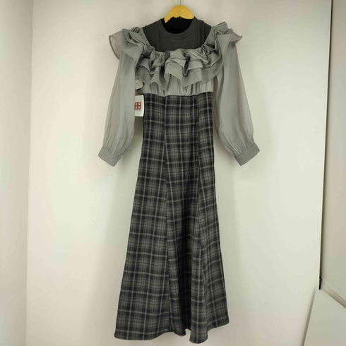 マジェスティックレゴン MAJESTIC LEGON ウエストきゅっとミルフィーユワンピ レディース JPN:S
