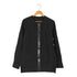 ヨウジヤマモトプールオム Yohji Yamamoto POUR HOMME 朝倉優佳 ペインティング 裁ち切り ノーカラー ブロードシャツ メンズ JPN:3