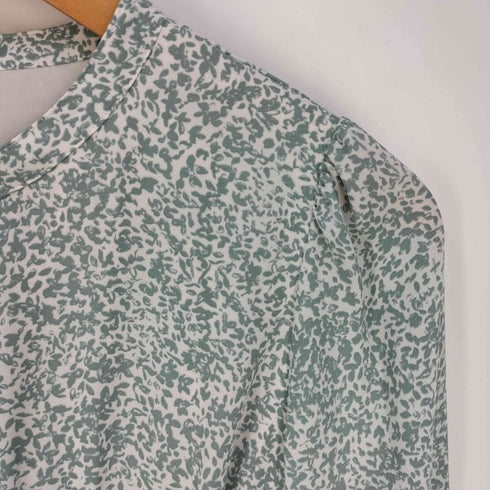 ナチュラルビューティーベーシック NATURAL BEAUTY BASIC バイカラーミニフラワープリントワンピース レディース JPN:S