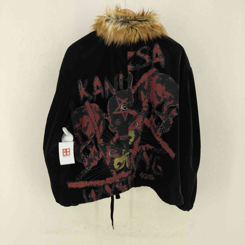 カニッツァ KANIZSA フェイクファー ベルベットジャケット メンズ