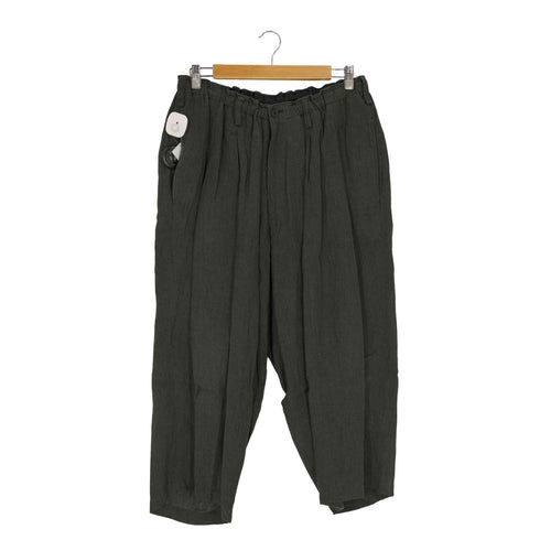 ヨウジヤマモトプールオム Yohji Yamamoto POUR HOMME LINEN BRUSH STR2 ワイドリネンパンツ メンズ JPN:2