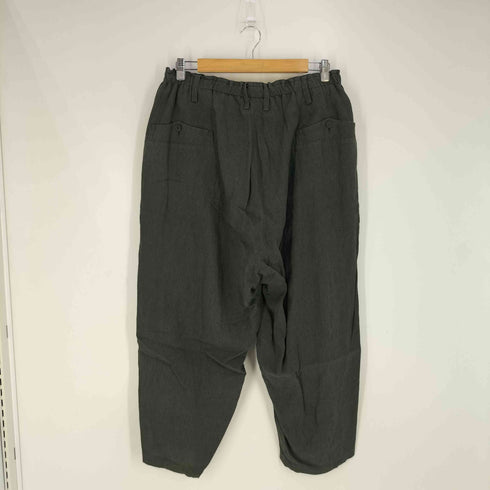 ヨウジヤマモトプールオム Yohji Yamamoto POUR HOMME LINEN BRUSH STR2 ワイドリネンパンツ メンズ JPN:2