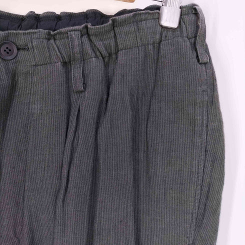 ヨウジヤマモトプールオム Yohji Yamamoto POUR HOMME LINEN BRUSH STR2 ワイドリネンパンツ メンズ JPN:2