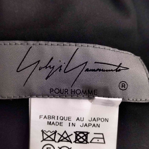 ヨウジヤマモトプールオム Yohji Yamamoto POUR HOMME LINEN BRUSH STR2 ワイドリネンパンツ メンズ JPN:2