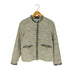 ユナイテッドアローズグリーンレーベルリラクシング UNITED ARROWS green label relaxing ツイード フリンジ ノーカラー ジャケット レディース JPN:36