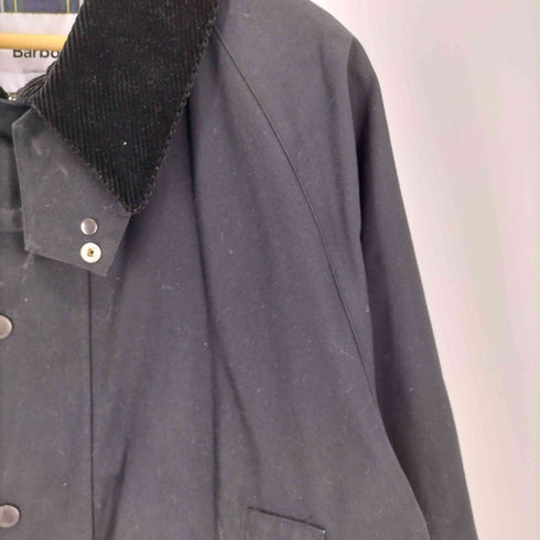 バブアー Barbour 22AW 別注 OS GAMEFAIR ゲームフェア 裏地チェック ノンオイル ベンタイル 襟コーデュロイ ステンカラーコート メンズ UK:40