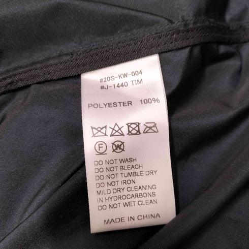 ジムフレックス GYMPHLEX 20SS ポリ シャイニー 比翼ボタン ステンカラー コート メンズ import:M