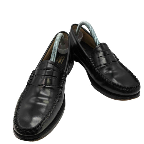 ジーエイチバス G.H.BASS BLACK LEATHER SOLE コイン ローファー メンズ 38