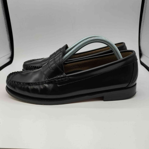 ジーエイチバス G.H.BASS BLACK LEATHER SOLE コイン ローファー メンズ 38
