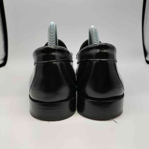 ジーエイチバス G.H.BASS BLACK LEATHER SOLE コイン ローファー メンズ 38