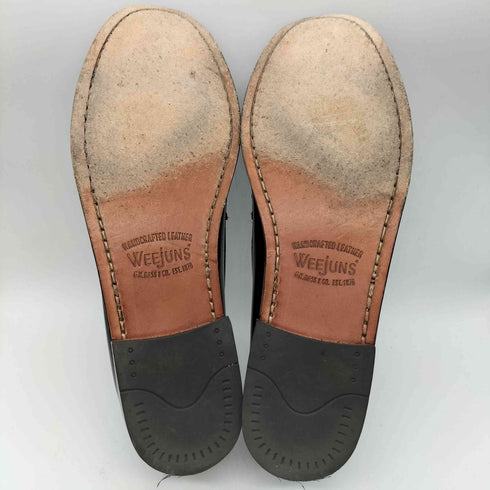 ジーエイチバス G.H.BASS BLACK LEATHER SOLE コイン ローファー メンズ 38