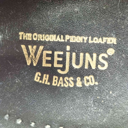 ジーエイチバス G.H.BASS BLACK LEATHER SOLE コイン ローファー メンズ 38