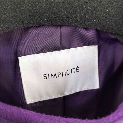 シンプリシテェ SIMPLICITE バックフレアースタンドカラーコート レディース ONE SIZE
