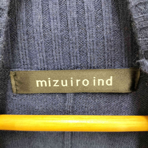ミズイロインド mizuiro ind ポンチョライクハイネックプルオーバー レディース