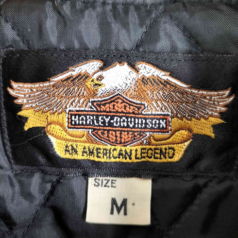 ハーレーダビッドソン HARLEY-DAVIDSON 両面刺繍 裏地キルティング フライトジャケット MA-1 鷹 メンズ import:M