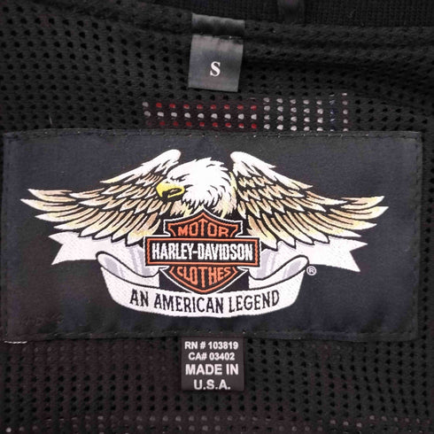 ハーレーダビッドソン HARLEY-DAVIDSON USA製 裏地メッシュ ナンバリング 両面刺繍 フライトジャケット MA-1 メンズ import:S