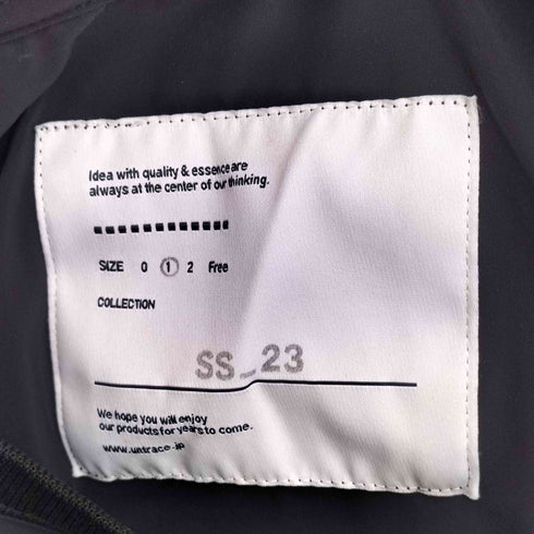 アントレース UNTRACE 23SS BASIC BOX STRETCH SMOCK L/S メンズ JPN:1