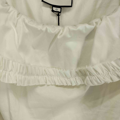 ALEXIE ストレッチオフショルダーフリルブラウス レディース import:S