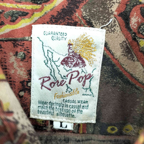 ROSE POP 総柄シャツ メンズ L