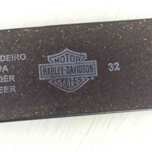 ハーレーダビッドソン HARLEY-DAVIDSON ロゴバックル エンボスロゴ レザーベルト メンズ 32